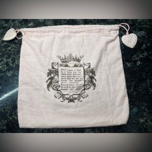 HTF OG Y2K Juicy Couture 14X14in SMALL Dust Bag